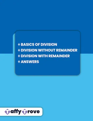 Division Workbook - Back Cover